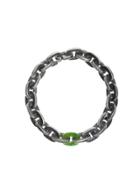 Todd Reed Oxidized Sterling Silver Link Bracelet With Jade