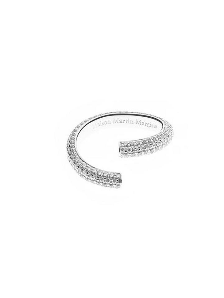Maison Margiela Alliance Full-pave Diamond Split Ring - 3.5mm