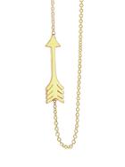 Jennifer Meyer Small Arrow Necklace - Yellow Gold
