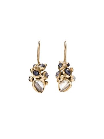 Ruth Tomlinson Raw Diamond Cluster Drops