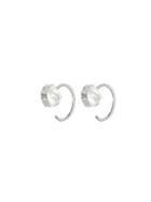 Melissa Joy Manning Herkimer Diamond Hug Earrings - Silver