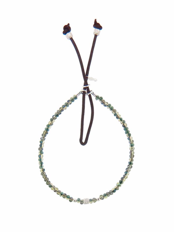 Catherine Michiels Green Grass Bohemian Crystal Stardust Bracelet