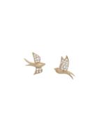Jade Trau Nightingale Studs With Diamonds