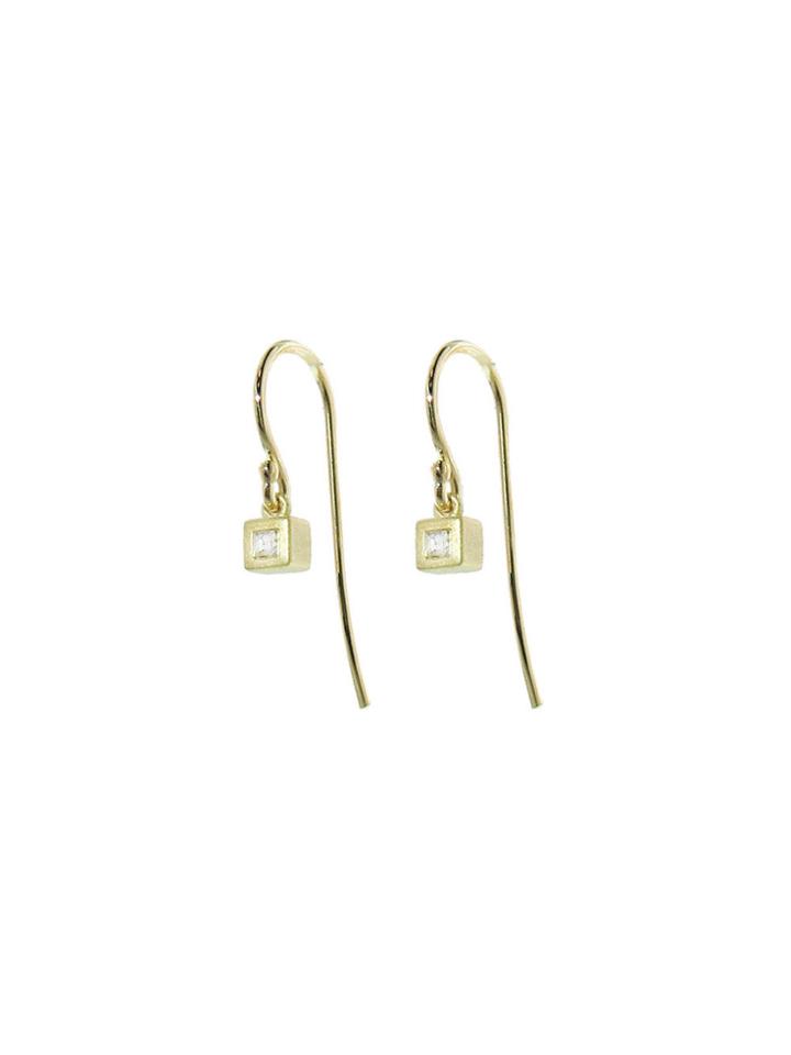 Ylang 23 Single Diamond Cube Earrings