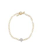 Cathy Waterman Rose Bracelet With Diamonds - Platinum