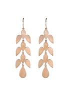 Irene Neuwirth Rose Gold 3 Leaf Drop Earrings