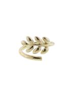 Finn Leaf Ring - Yellow Gold