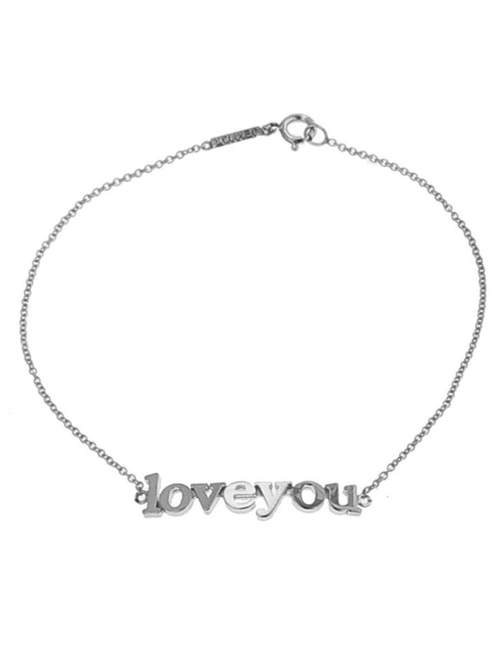 Jennifer Meyer Loveyou Bracelet - White Gold