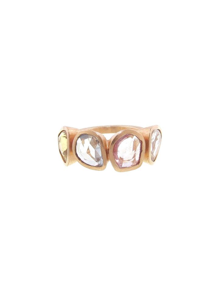 Todd Reed Four Stone Ring With Sapphires