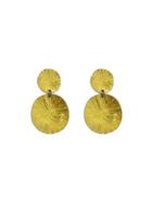 Himatsingka Large Wheel Double Drop Earrings