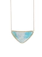 Royal Nomad Larimar Heart Pendant With Diamonds