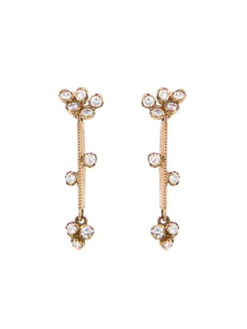 Kataoka Diamond Cluster Drop Earrings