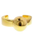 Jennifer Fisher Large Single Ball Cuff - Designer Yellow Gold Bracelet
