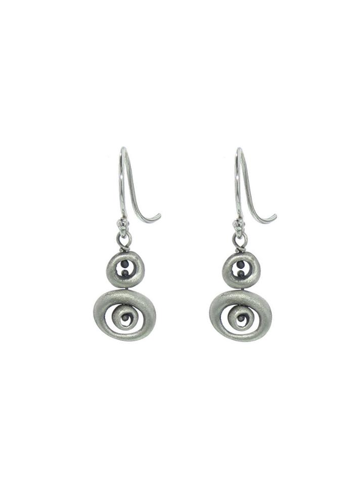 Ten Thousand Things Short Target Earrings - Sterling Silver