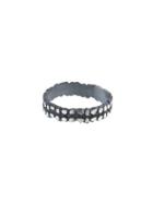 Himatsingka Parallel Victoria Stacking Band - Oxidized Sterling Silver