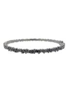 Paul Morelli Confetti Bangle With Black Diamonds - Blackened Gold