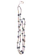 Ylang 23 African Beads Necklace With Black Pearls