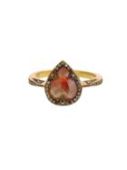 Cathy Waterman Pear Rustic Diamond Ring - 22 Karat