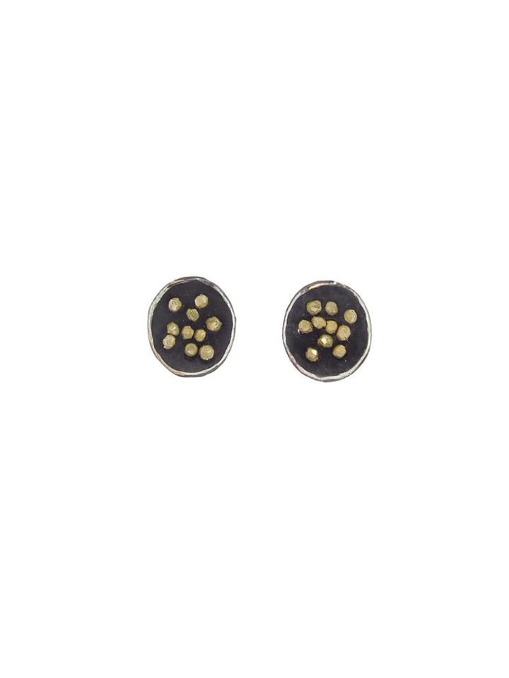 Himatsingka Spangles Oval Studs