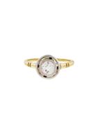Lori Mclean Floating European Cut Diamond Ring
