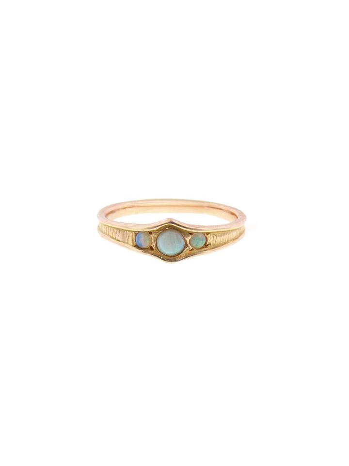 Lori Mclean Triple Opal Tiger Lily Ring - Rose Gold