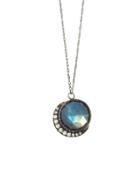 Blackbird And The Snow Big Full Moon Necklace