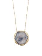 Ten Thousand Things Sapphire Hexagon Pendant Necklace