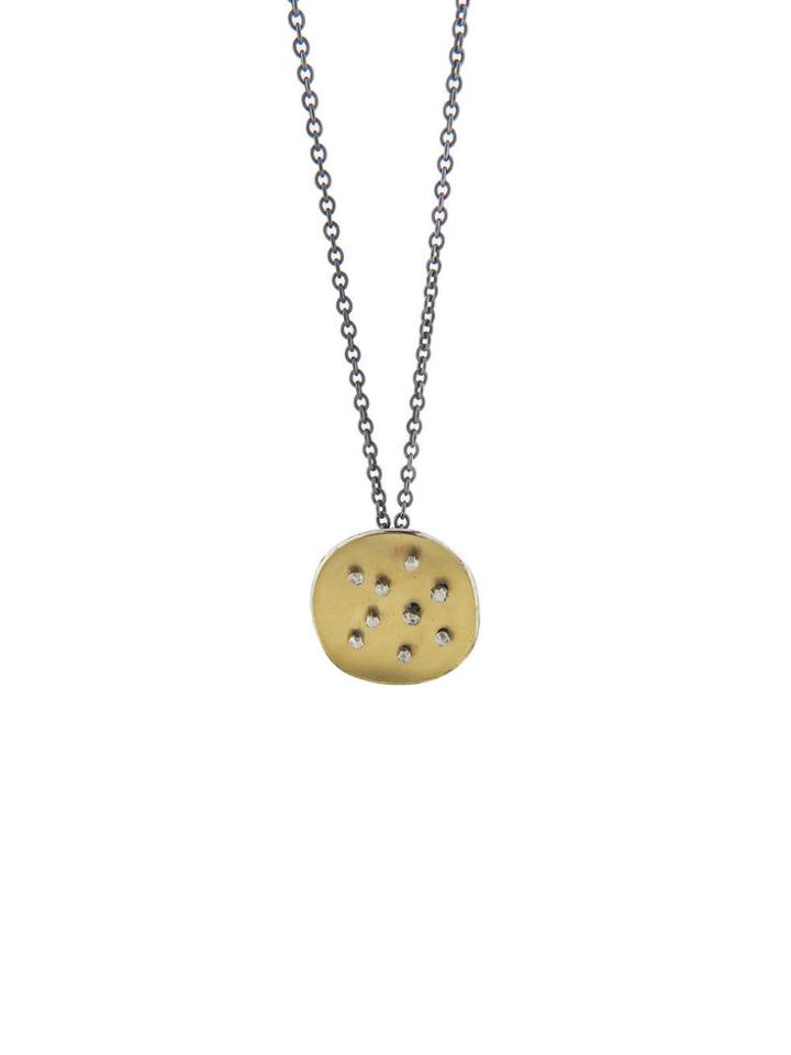 Himatsingka Spangles Gold Pendant Necklace