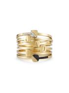 Jade Trau Signet Band - Yellow Gold Ring