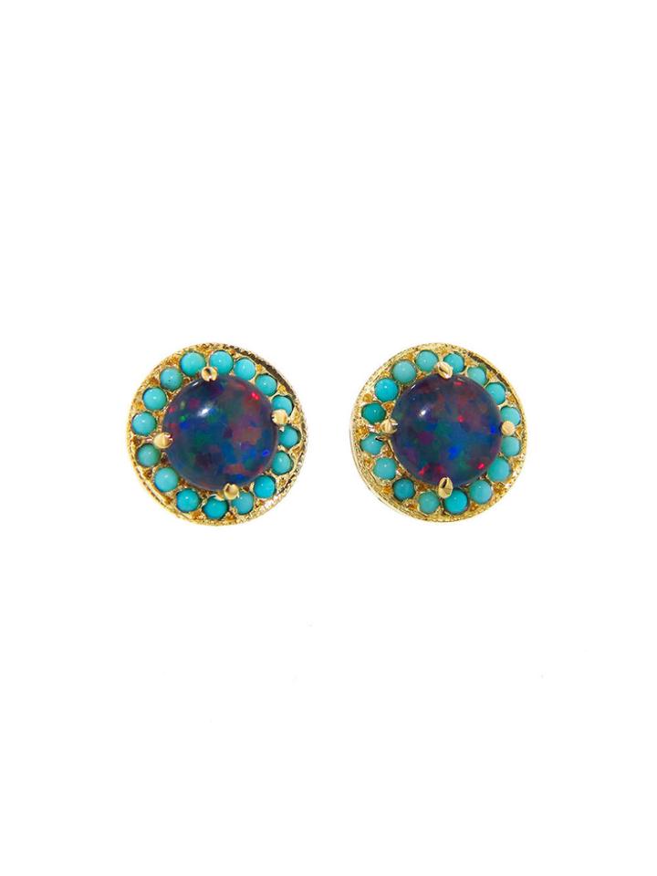 Andrea Fohrman Australian Opal Doublet Stud Earrings