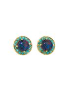 Andrea Fohrman Australian Opal Doublet Stud Earrings