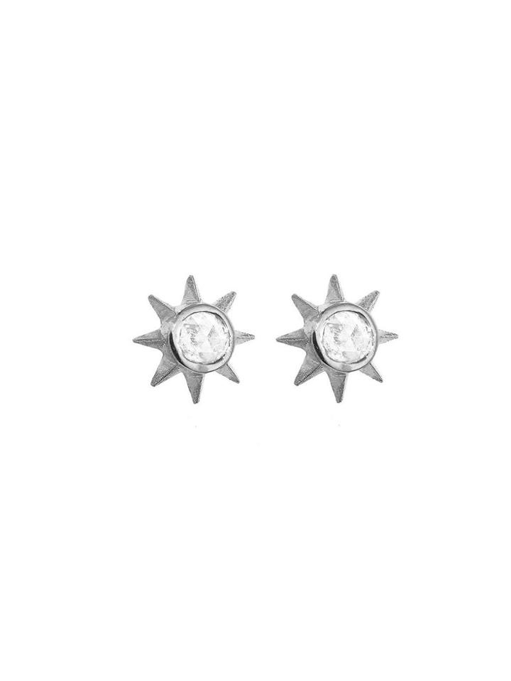 Megan Thorne Anne Marie Star Studs - White Gold