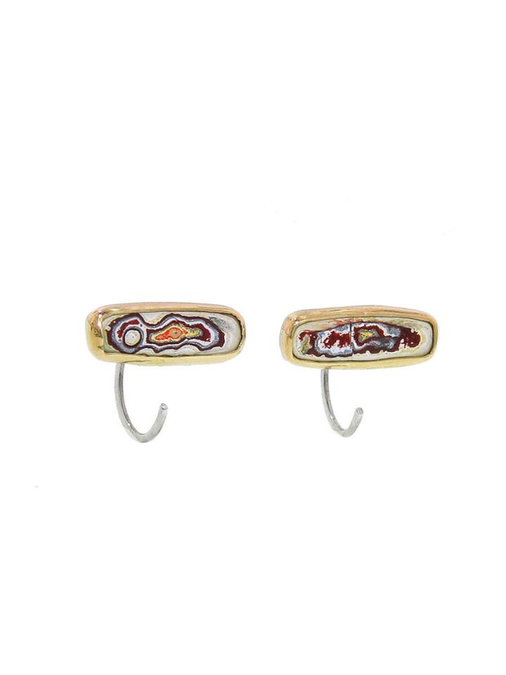 Melissa Joy Manning Fordite Hug Earrings