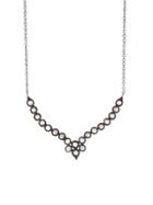 Cathy Waterman Rose Cut Diamond Shield Necklace - Platinum