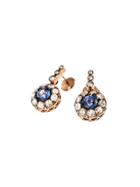 Ylang 23 Single Drop Diamond And Sapphire Earrings