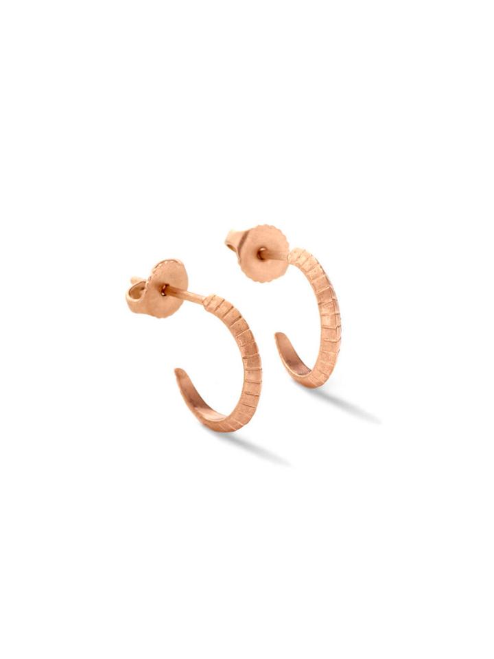 Monique Péan Small Ascent Hoop Earrings - Rose Gold