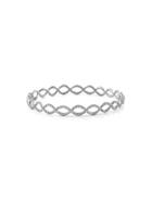 Irene Neuwirth Twisted Bangle White Gold With Pave Diamonds