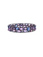 Arunashi Pink And Blue Sapphire Bangle