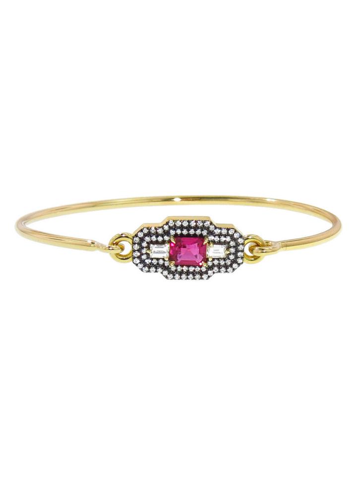 Jemma Wynne Rubelite And Diamond Bangle