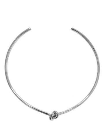 Jennifer Fisher Knot Choker - Designer Silver Necklace