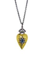 Arman Blue Sapphire Star Heart Pendant
