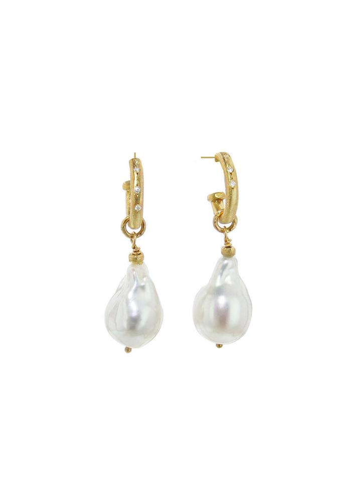 Yasuko Azuma Fresh Water Baroque Pearl Earrings