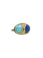 Jamie Joseph Lapis And Sleeping Beauty Turquoise Joinery Ring