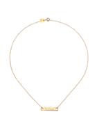 Ginette Ny Maman Baguette Necklace - Yellow Gold