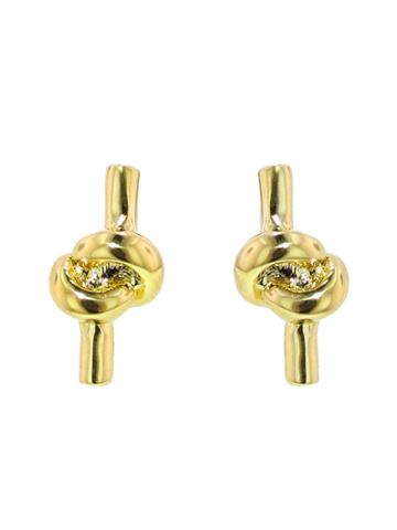 Jennifer Fisher Small Knots - Designer Yellow Gold Earrings
