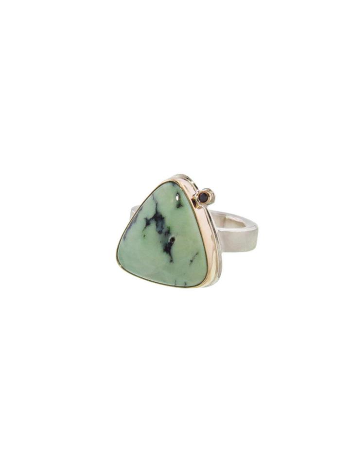 Jamie Joseph Chinese Turquoise Triangle Ring