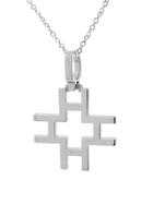 India Hicks Silver Love Letters Necklace - H
