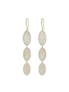 Jennifer Meyer Triple Pave Diamond Oval Earrings