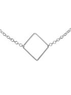 Jane Hollinger Designer Square Pendant In Silver