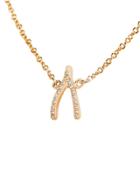 Jennifer Meyer Diamond Wishbone Chain Bracelet - Rose Gold